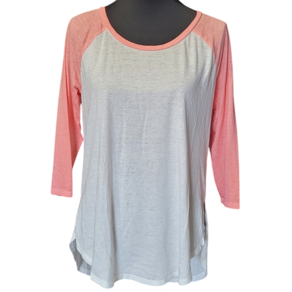 Arizona Jean Co. raglan colorblock long sleeve tee Size L